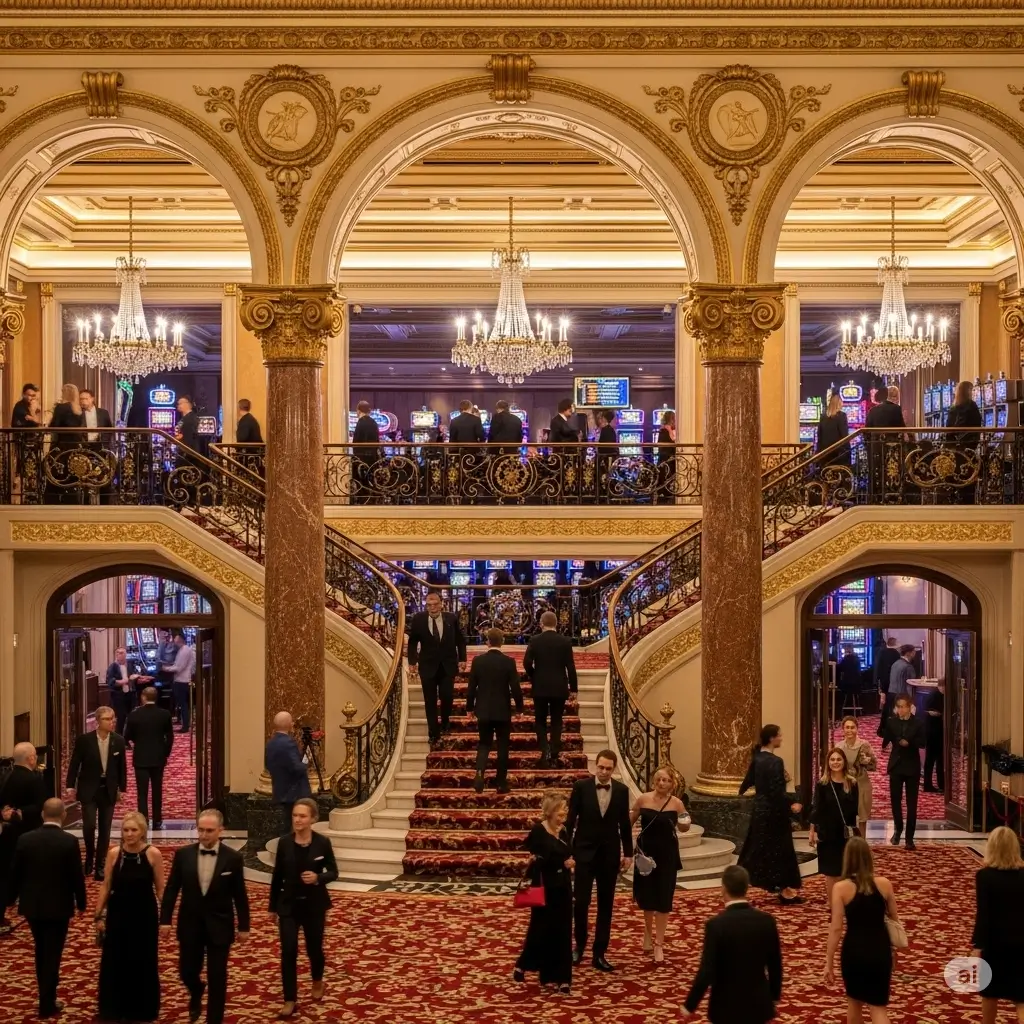 Fotografie interiéru kasina Ueberg Bratislava